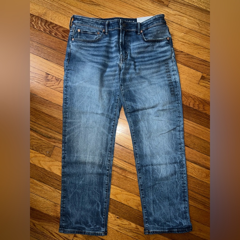 2 pairs- Men’s NWT- American Eagle Airflex original straight Jeans.